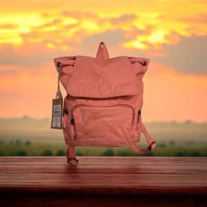 Chic Coral Backpack for Women